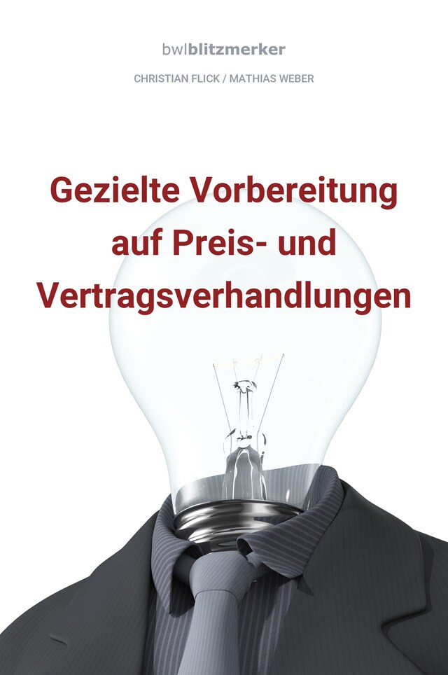 Buchcover für bwlBlitzmerker: Gezielte Vorbereitung auf Preis- und Vertragsverhandlungen