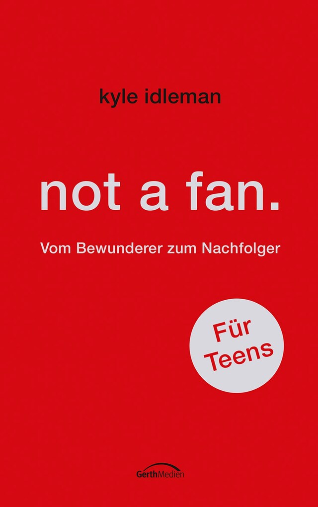Book cover for not a fan. Für Teens