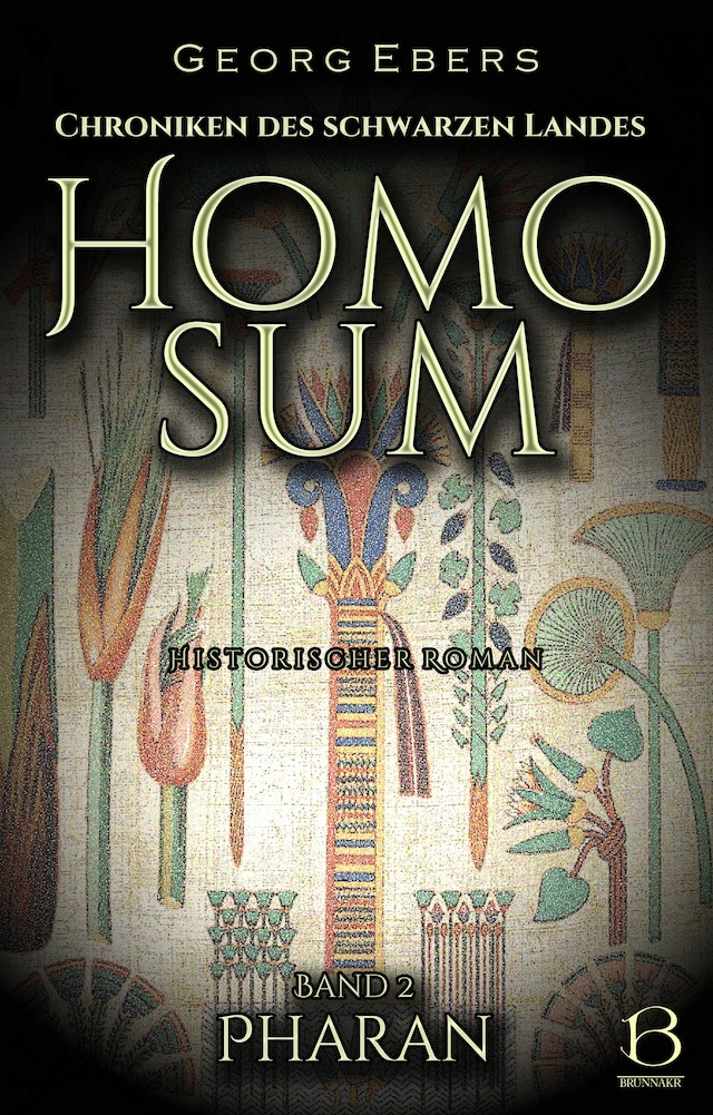 Book cover for Homo sum. Historischer Roman. Band 2