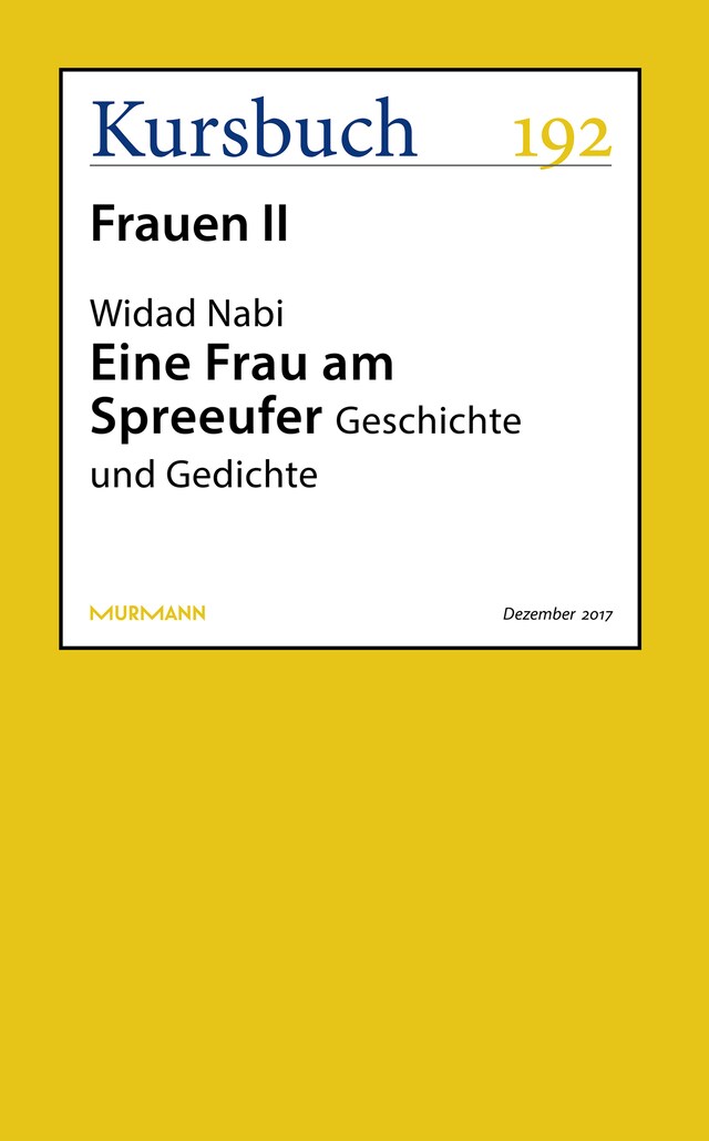 Kirjankansi teokselle Eine Frau am Spreeufer