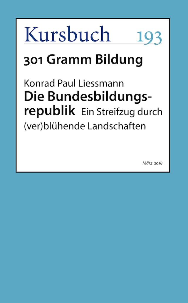 Book cover for Die Bundesbildungsrepublik