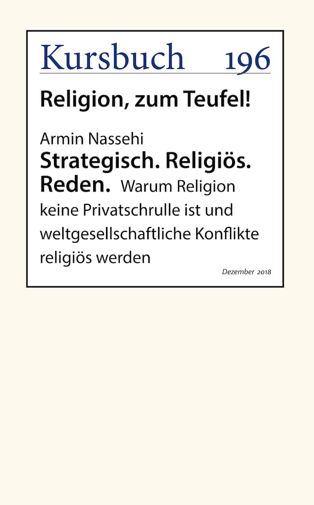 Couverture de livre pour Strategisch. Religiös. Reden.