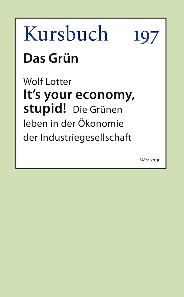 Buchcover für It's your economy, stupid!