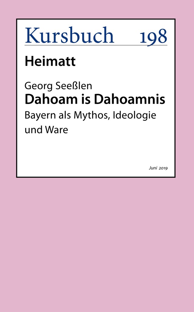 Book cover for Dahoam is Dahoamnis