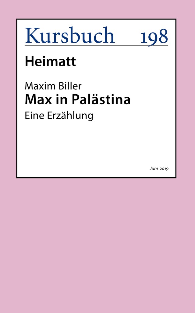 Buchcover für Max in Palästina