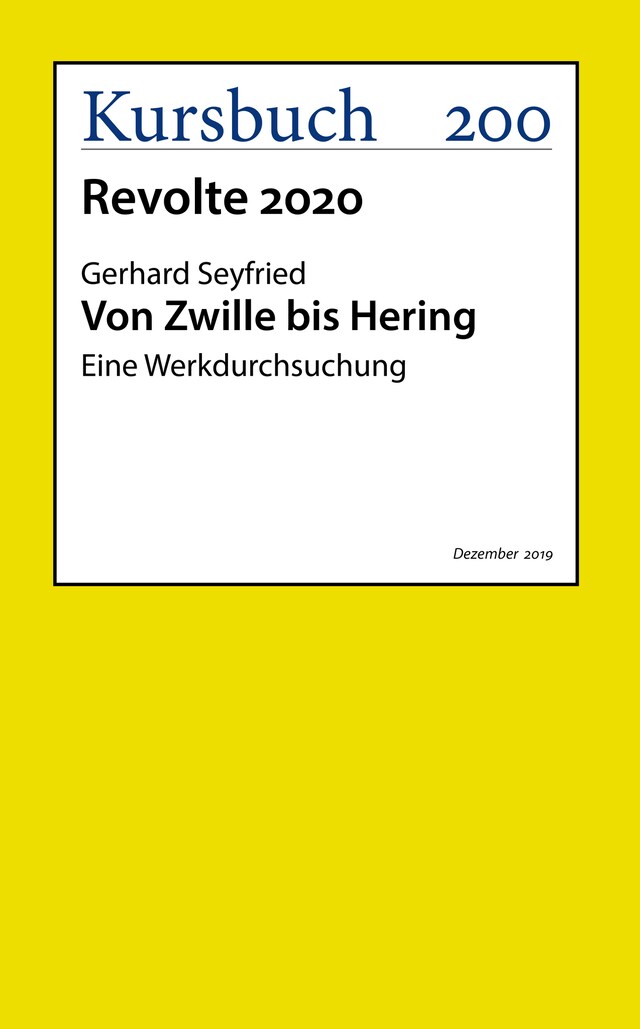 Kirjankansi teokselle Von Zwille bis Hering