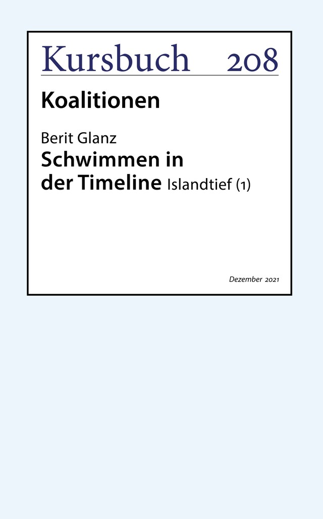 Book cover for Schwimmen in der Timeline