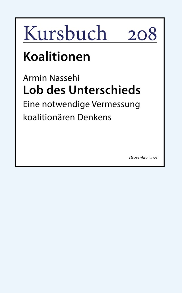 Okładka książki dla Lob des Unterschieds