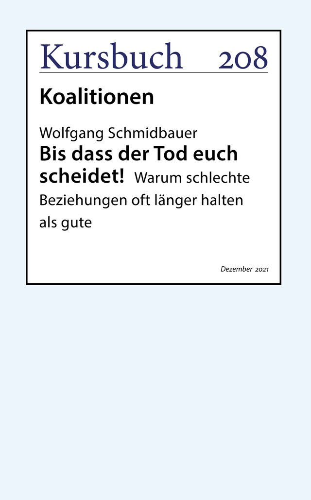 Book cover for Bis dass der Tod euch scheidet!