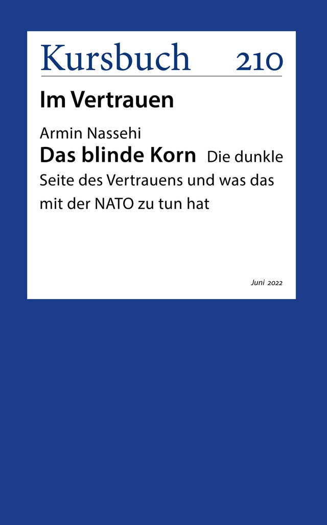 Book cover for Das blinde Korn