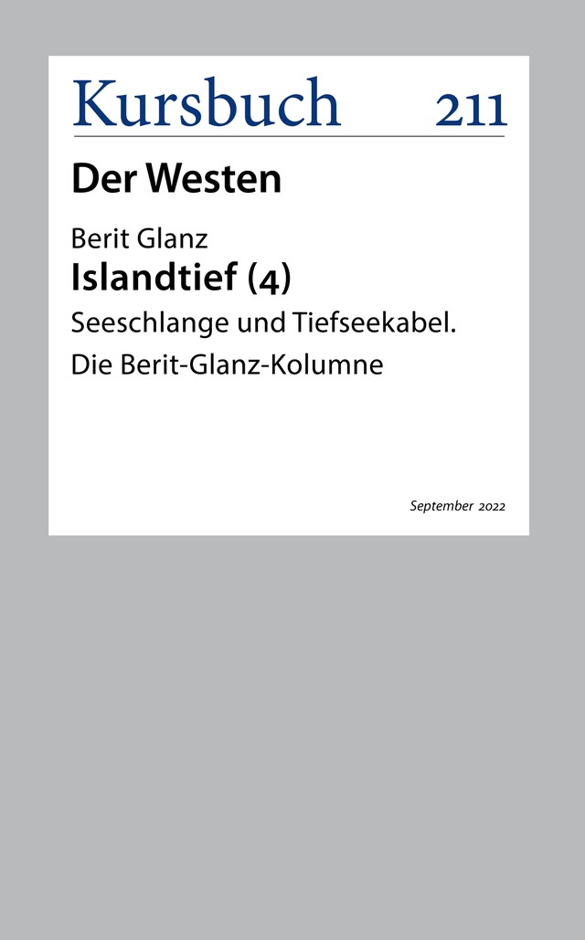 Buchcover für Seeschlange und Tiefseekabel