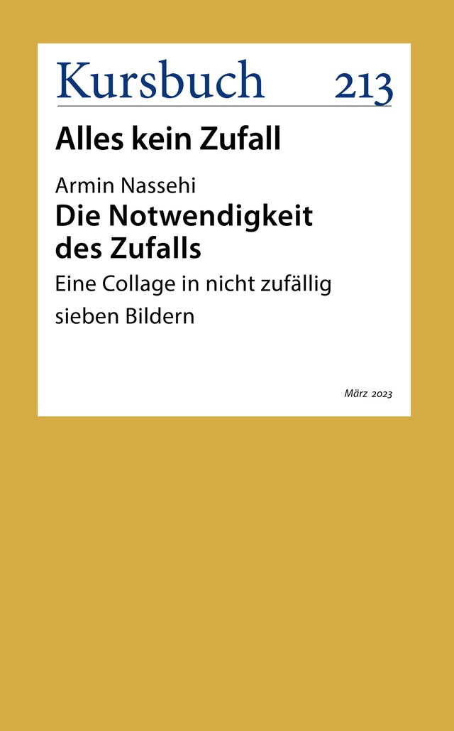 Okładka książki dla Die Notwendigkeit des Zufalls