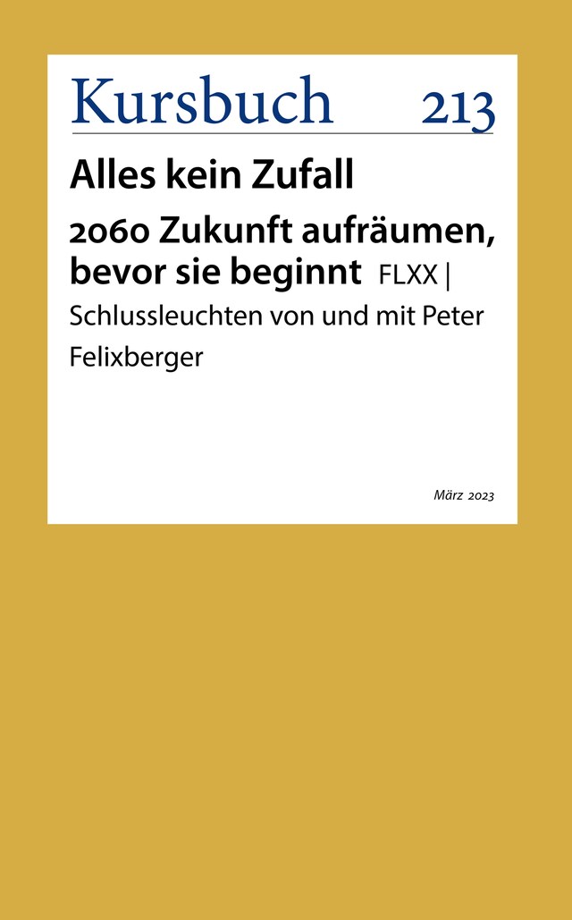 Boekomslag van FLXX | 2060: Zukunft aufräumen bevor sie beginnt