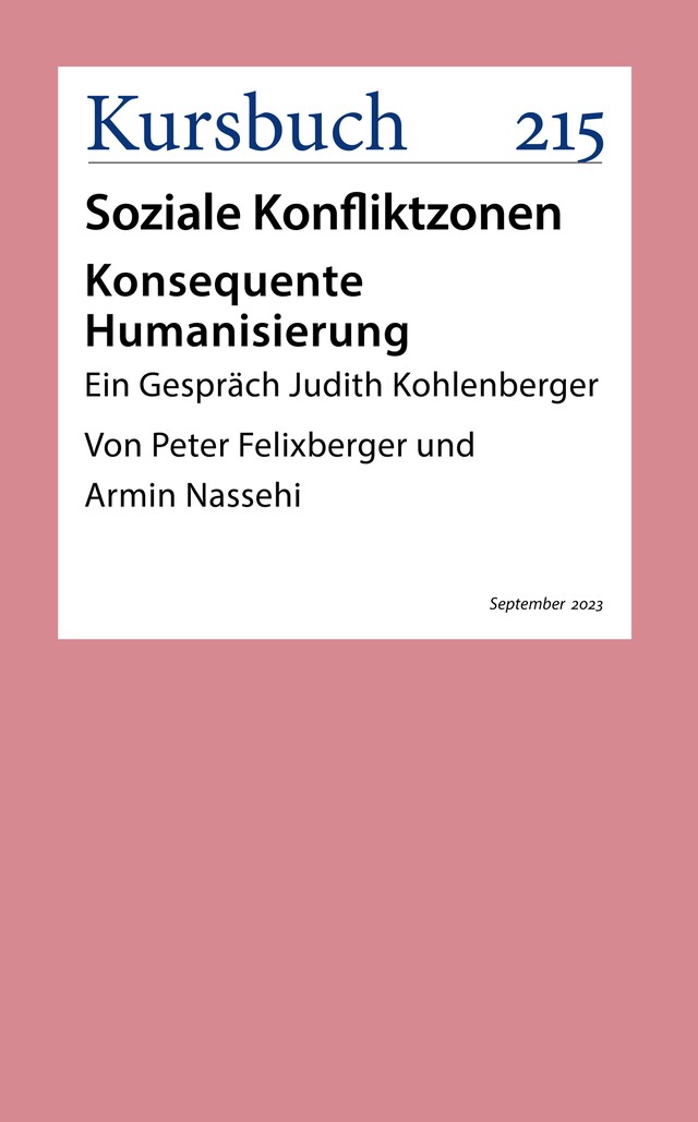 Boekomslag van Konsequente Humanisierung