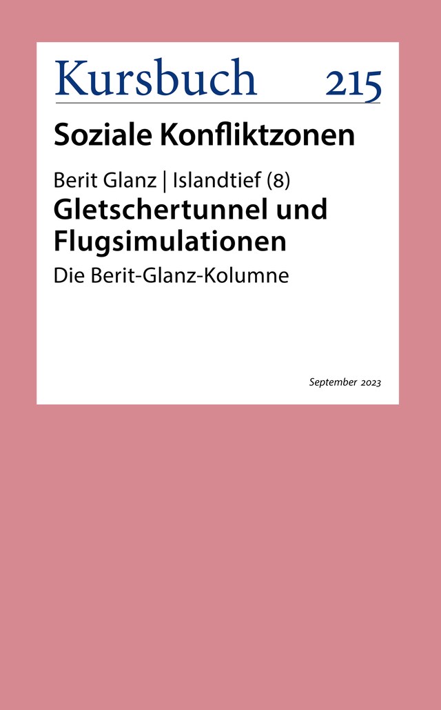 Kirjankansi teokselle Gletschertunnel und Flugsimulationen