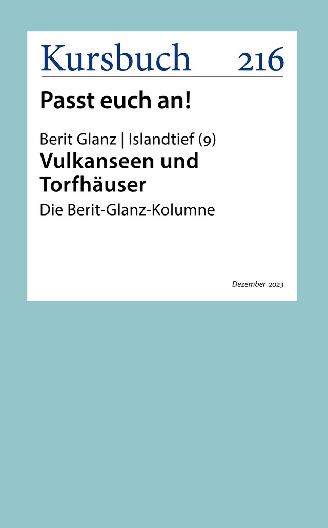 Boekomslag van Vulkanseen und Torfhäuser