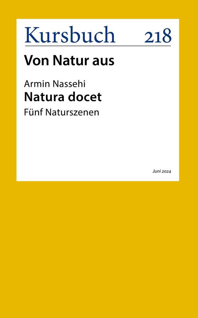 Boekomslag van Natura docet