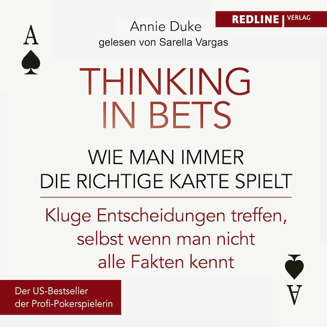 Okładka książki dla Thinking in bets – wie man immer die richtige Karte spielt