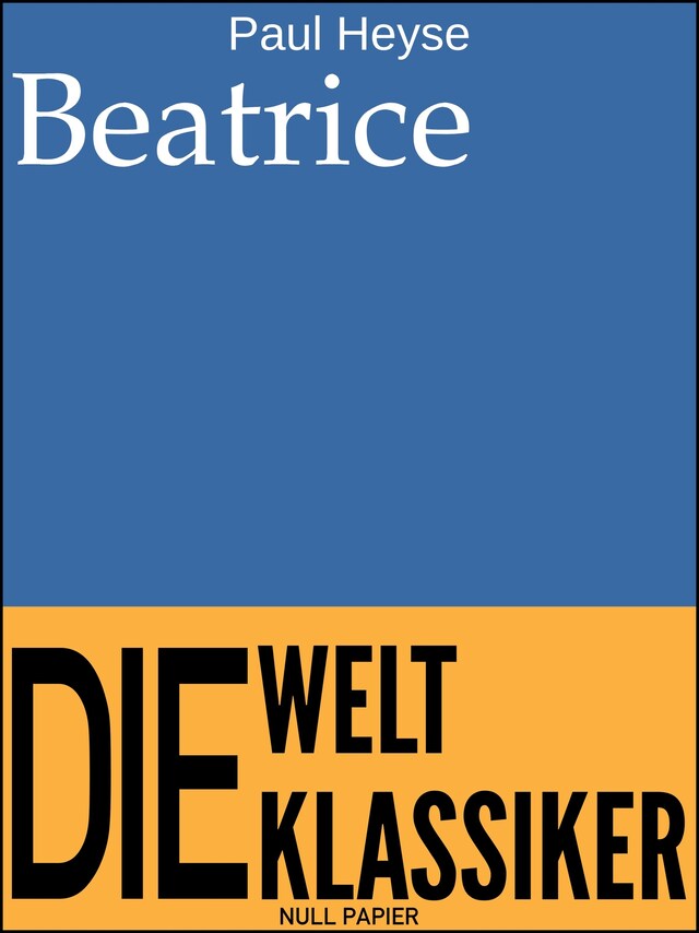 Kirjankansi teokselle Beatrice
