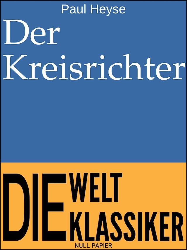 Okładka książki dla Der Kreisrichter