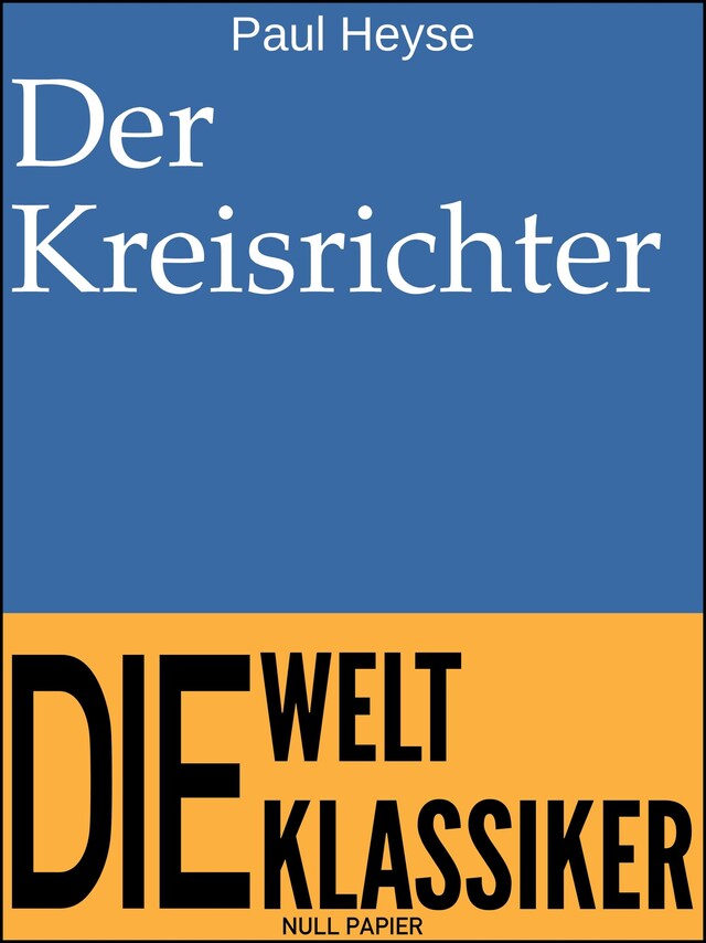 Book cover for Der Kreisrichter