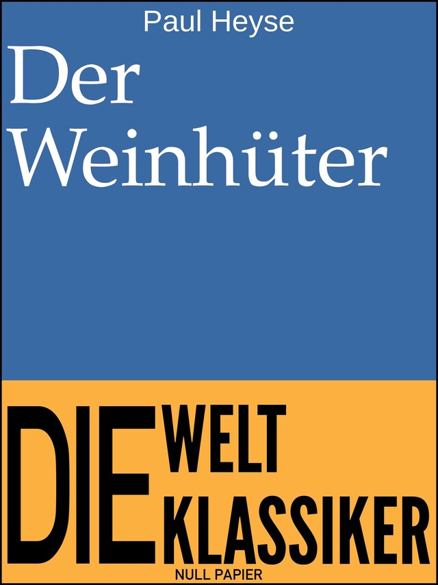 Kirjankansi teokselle Der Weinhüter