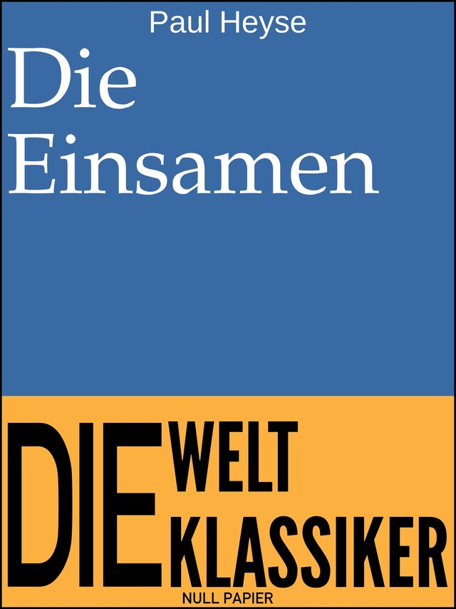 Book cover for Die Einsamen