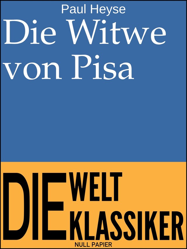 Book cover for Die Witwe von Pisa