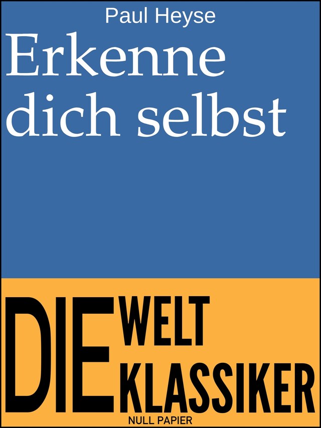 Buchcover für Erkenne dich selbst