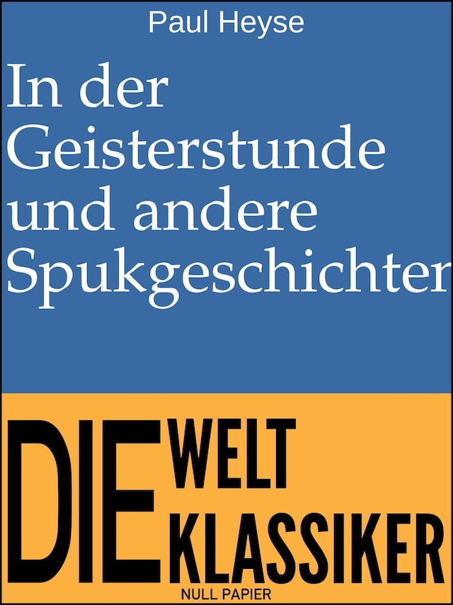Book cover for In der Geisterstunde und andere Spukgeschichten