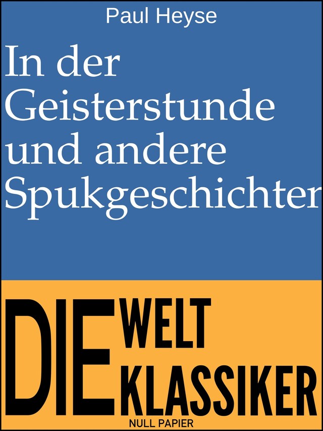 Book cover for In der Geisterstunde und andere Spukgeschichten