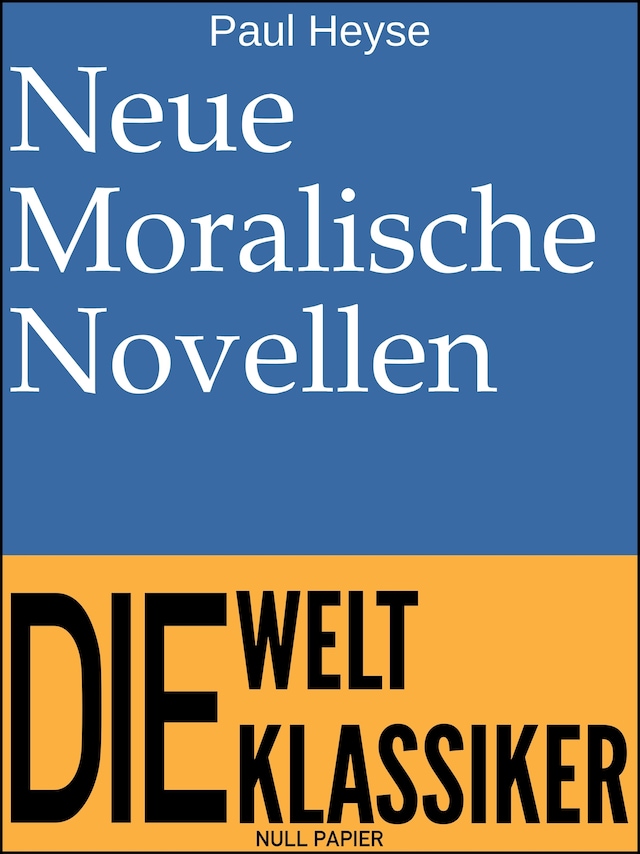Book cover for Neue Moralische Novellen