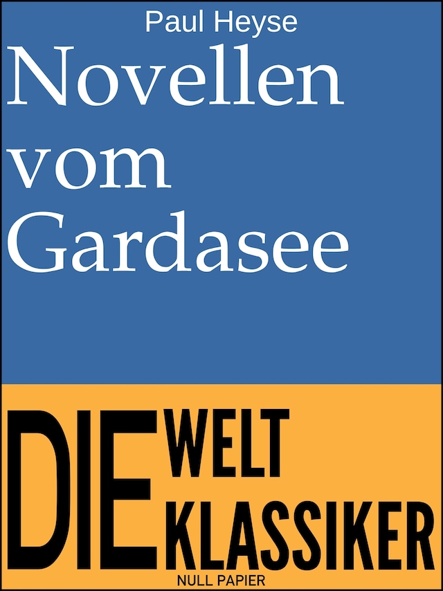 Book cover for Novellen vom Gardasee