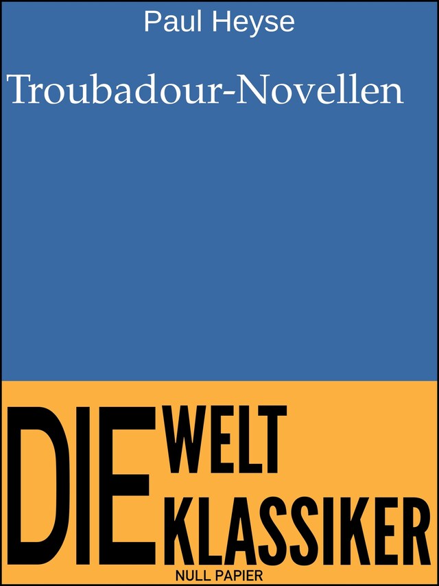 Book cover for Troubadour-Novellen