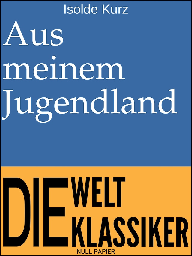 Book cover for Aus meinem Jugendland