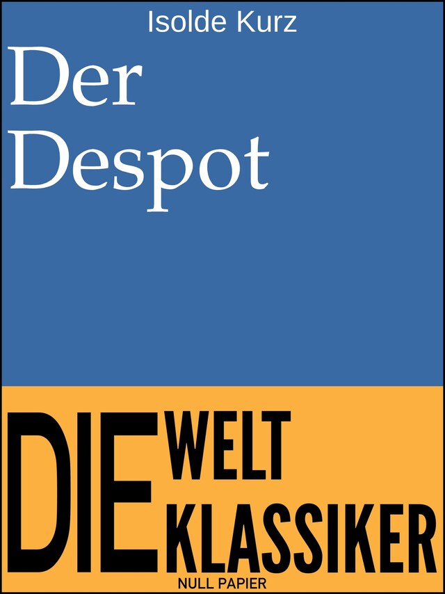 Boekomslag van Der Despot