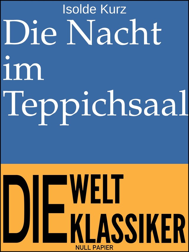 Okładka książki dla Die Nacht im Teppichsaal