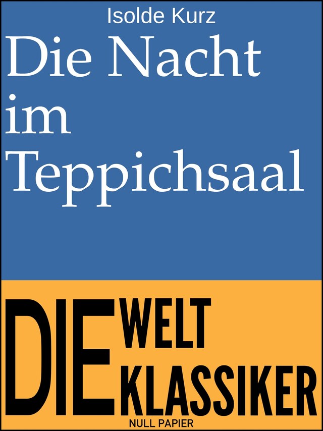 Book cover for Die Nacht im Teppichsaal