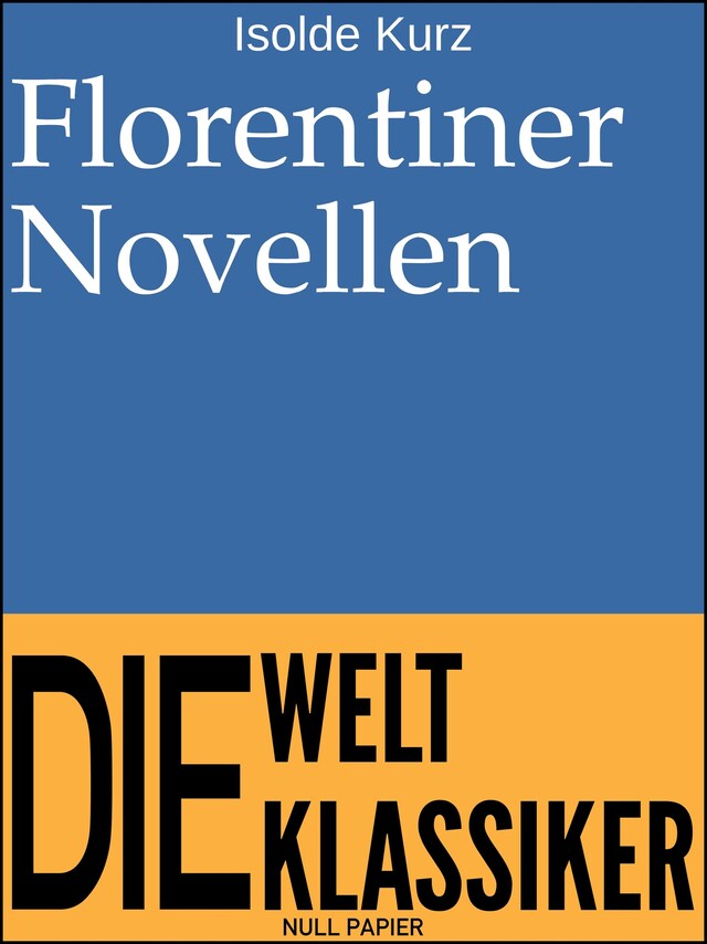 Book cover for Florentiner Novellen