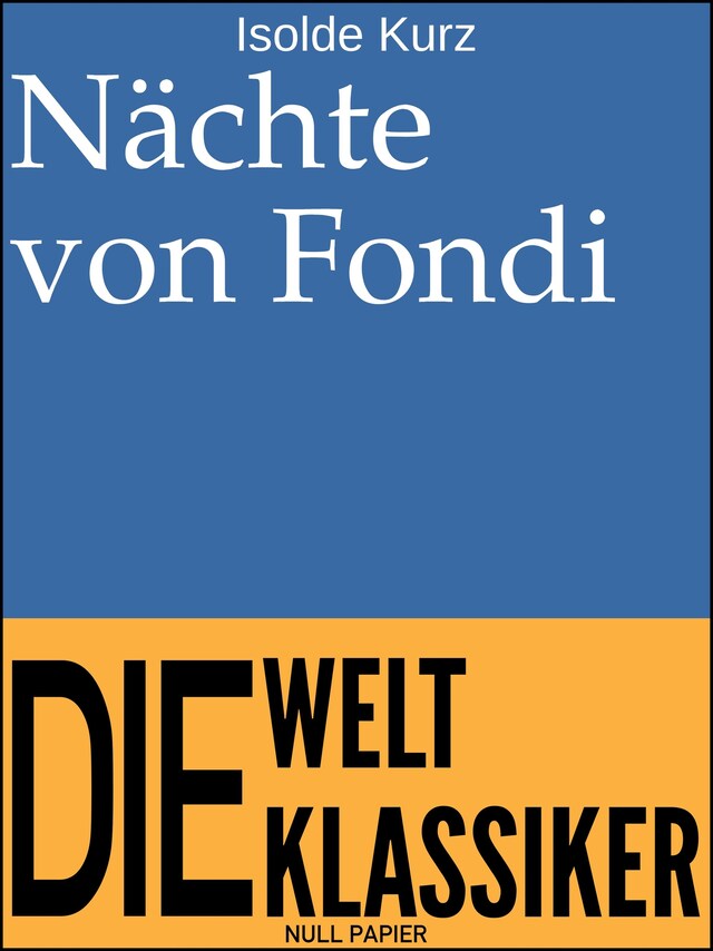 Book cover for Nächte von Fondi