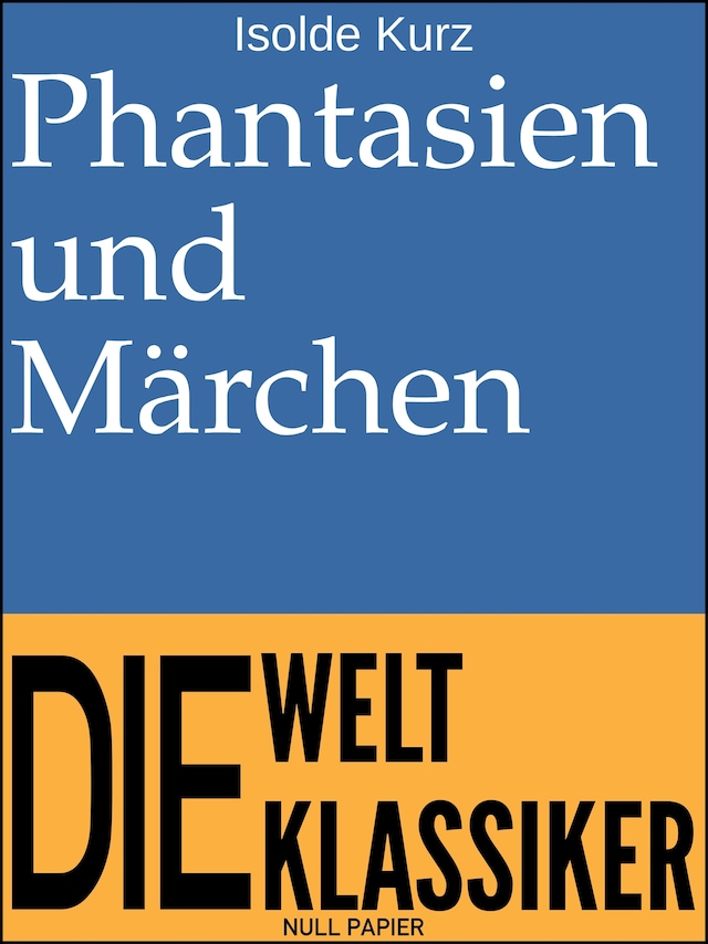 Book cover for Phantasien und Märchen