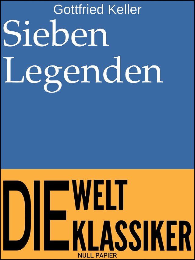 Kirjankansi teokselle Sieben Legenden