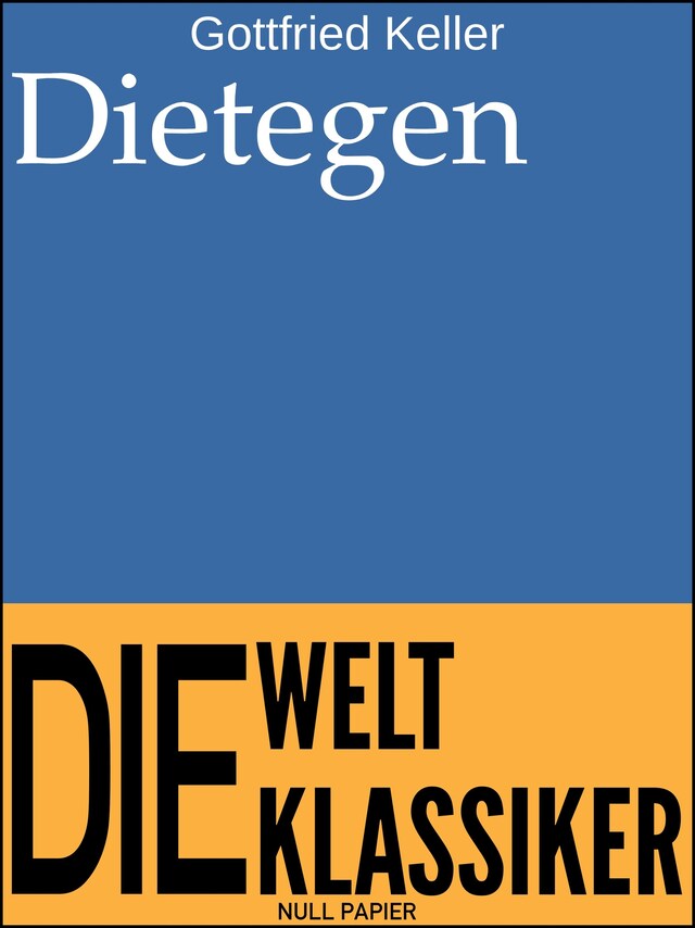 Book cover for Dietegen
