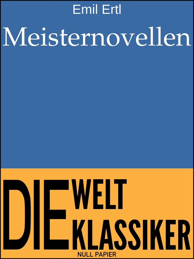 Copertina del libro per Meisternovellen
