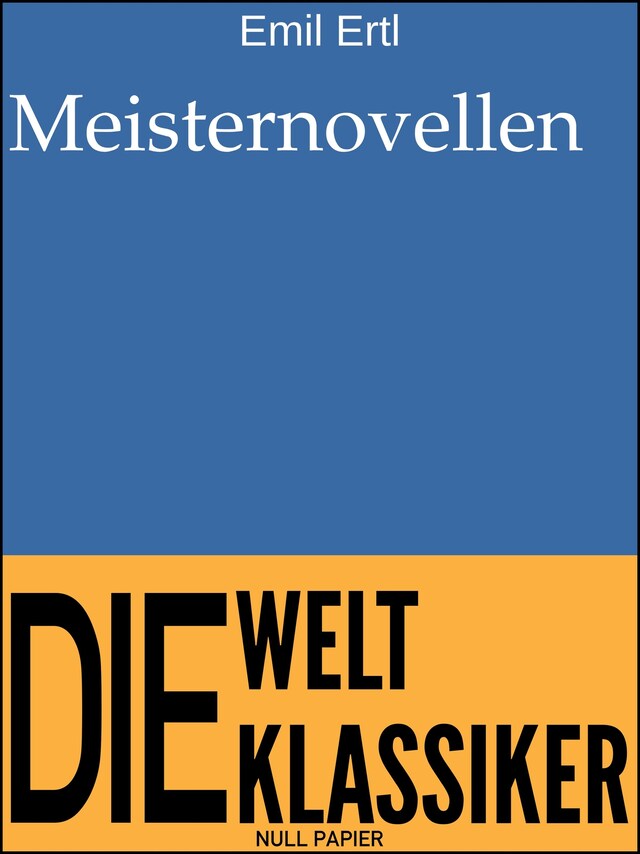 Book cover for Meisternovellen