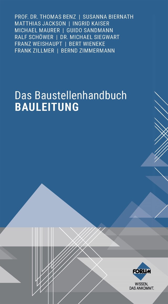 Buchcover für Das Baustellenhandbuch Bauleitung