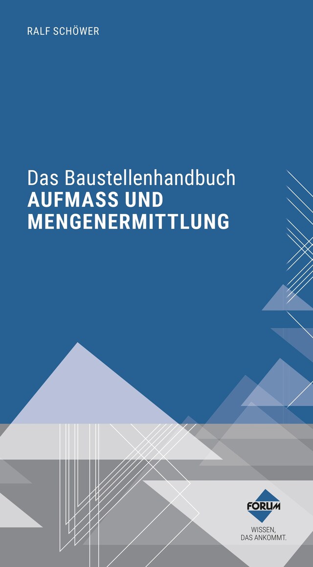 Buchcover für Das Baustellenhandbuch Aufmaß und Mengenermittlung