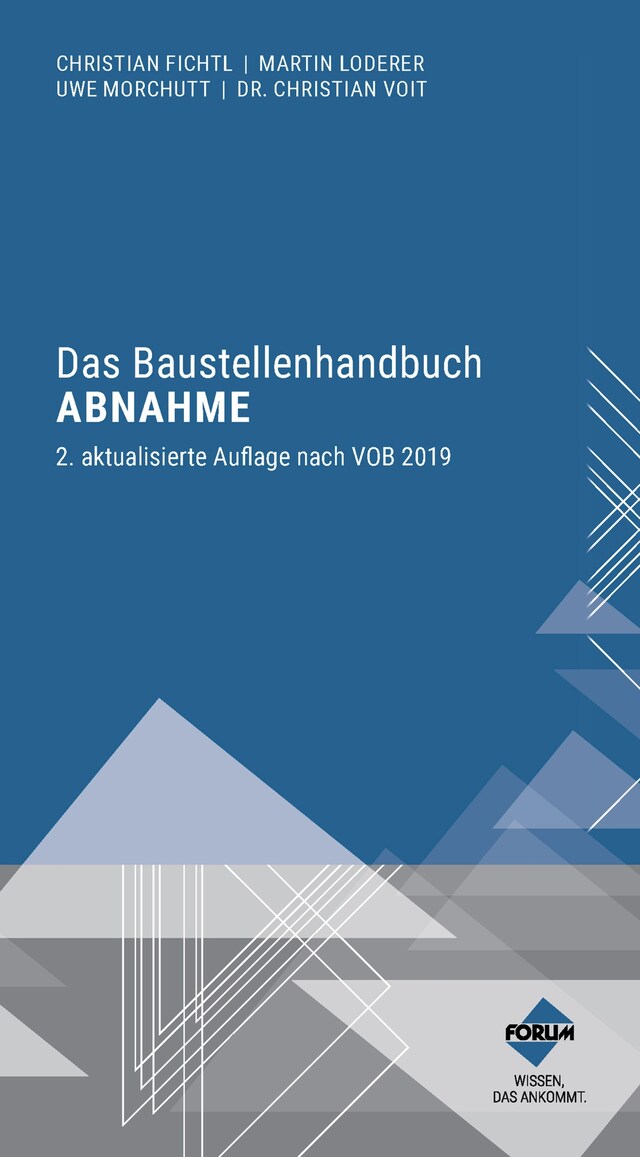 Buchcover für Das Baustellenhandbuch Abnahme