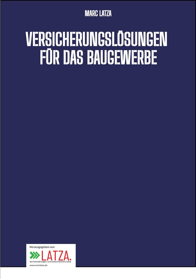 Buchcover für Versicherungslösungen für das Baugewerbe