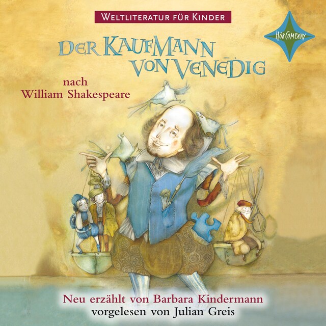 Portada de libro para Weltliteratur für Kinder - Der Kaufmann von Venedig von William Shakespeare